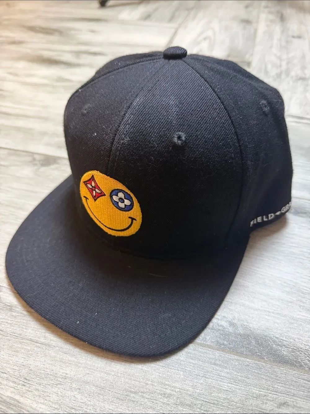 Money Monsters Black Smile Patch Baseball Cap